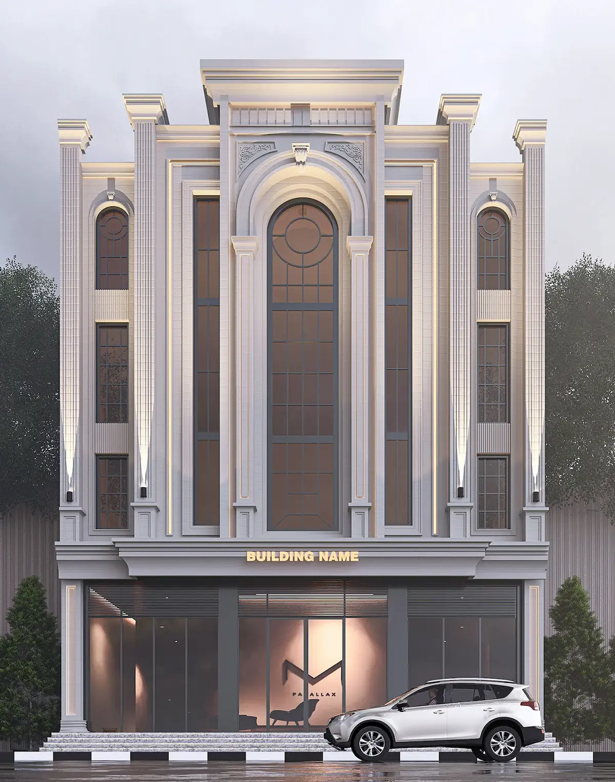 تصميم مبنى تجاري