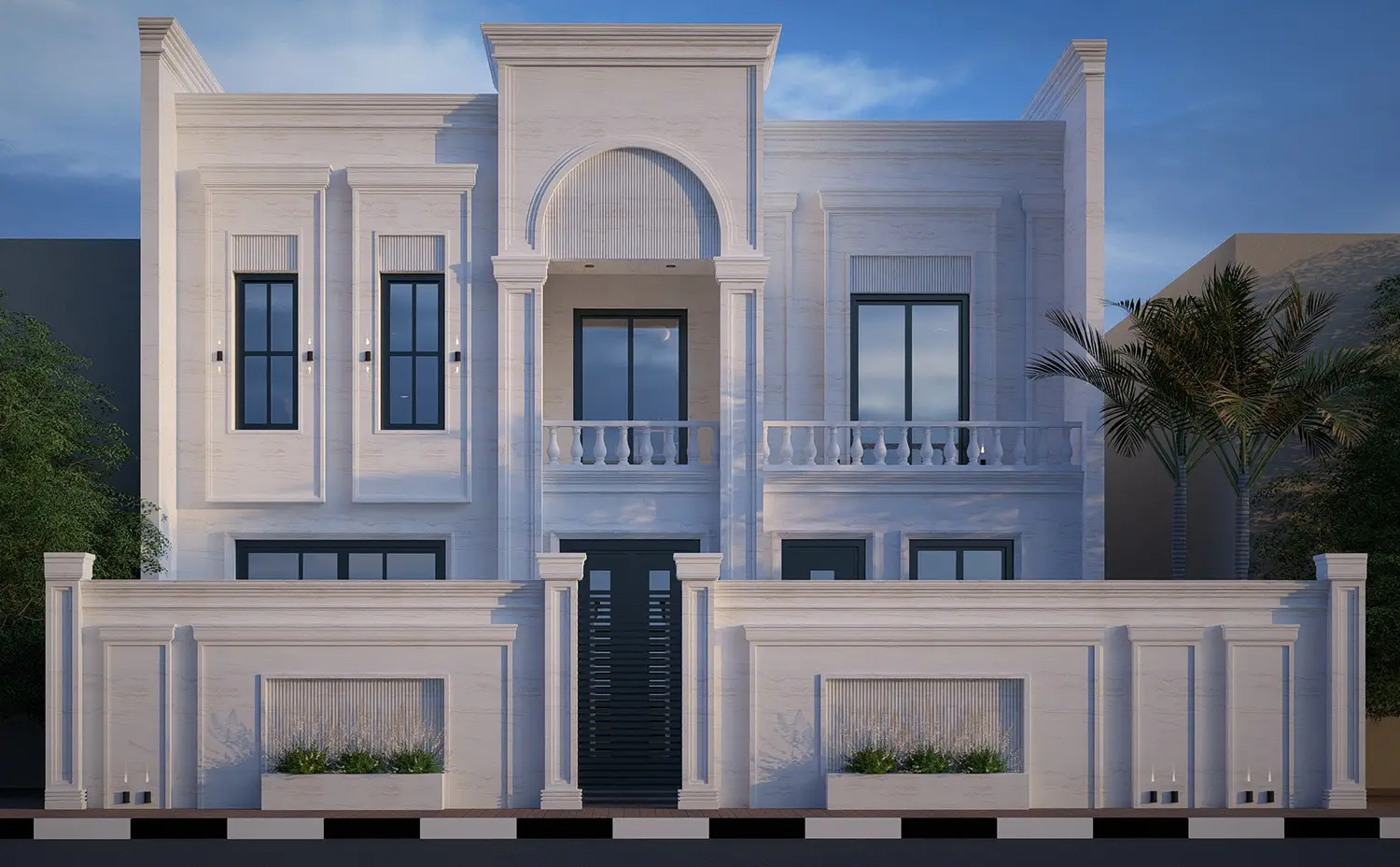 تصميم منزل نيوكلاسيك