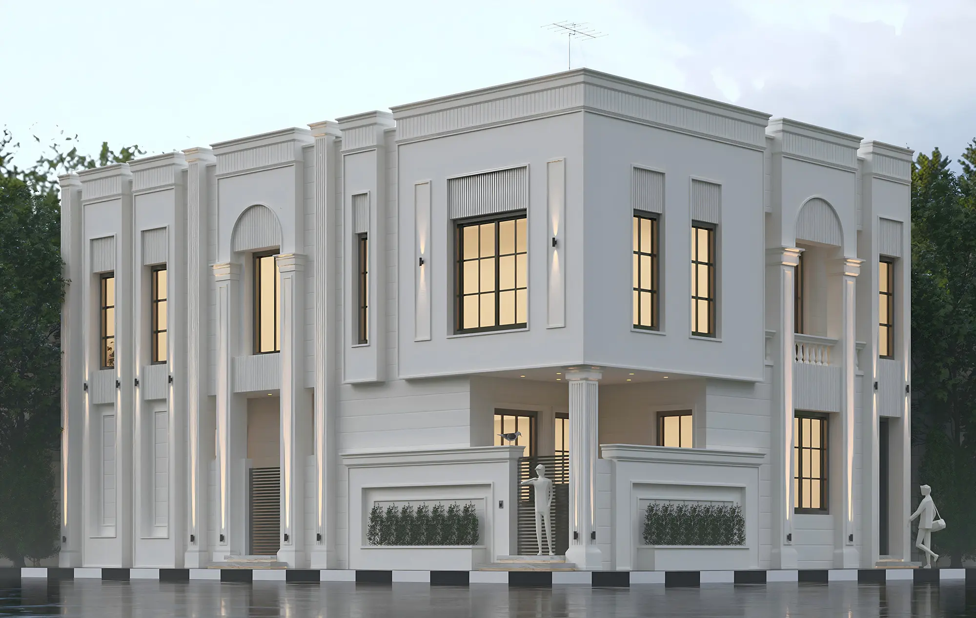 تصميم منزل نيوكلاسك